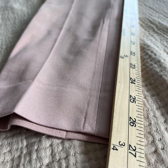 MaxMara Pants Women Small 26" Waist Pink Cropped Straight Dress Ankle Trousers - Picture 14 of 15
